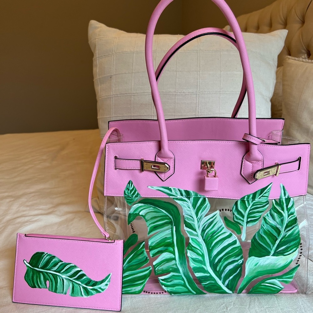 DE VESI Custom hand painted “Beverly Hills” edition bag.
